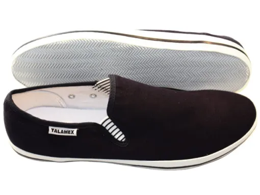 Talamex, chaussures de bateau en toile, Noir - Marine