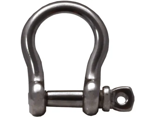 L`Ocean, stainless steel round shackle INOX A4 curved, 4mm - 22mm