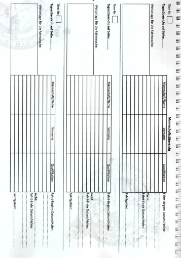 FLVG, Persönliches Logbuch für Bootsfahrer