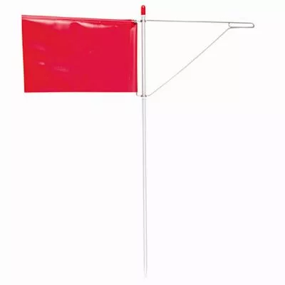 Talamex, Verklicker Windfahne Rot 16cm x 10cm, Edelstahl