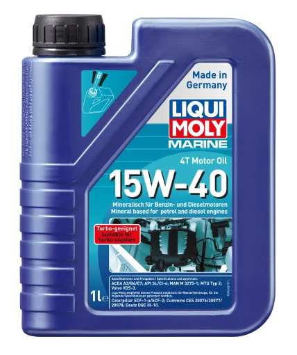 Liqui Moly, l'huile de moteur marin 4T 15W-40, 5 litres