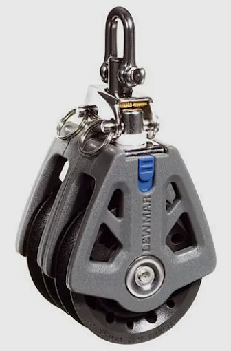 Lewmar, Synchro Block doble, gris