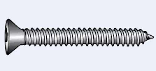 Inox A4 10 pcs. Tapping screws countersunk head TORX 4.8 x 50mm