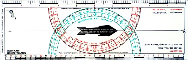 L´Ocean, règle de cap & navigation- Traceur Breton Polaris Micro