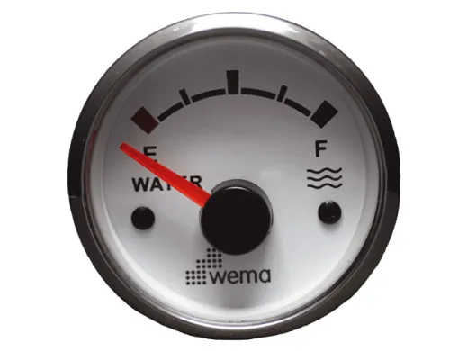 Wema, jauge de carburant dargent de leau