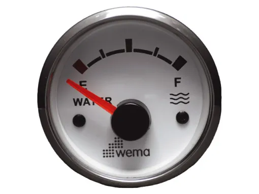 Wema, jauge de carburant d'argent de l'eau