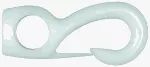 Liros, nylon snap hook 6 mm white