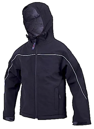 Gotop, les enfants veste Softshell Tempio Kid, Noir