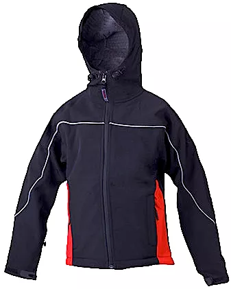 Gotop softshell hooded jacket Tempio Kid black-red