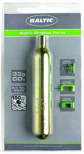 Baltique, cartouche de remplacement CO2 33g avec Clipset