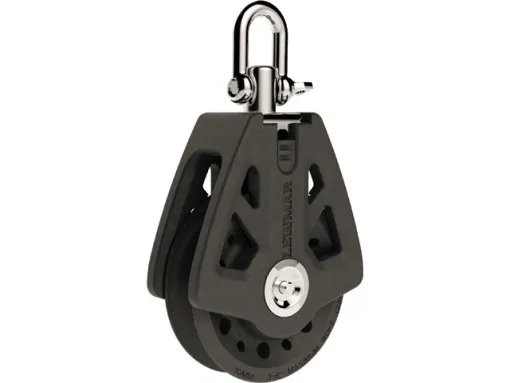 Lewmar, Synchro Block Grillete simple BK, Negro