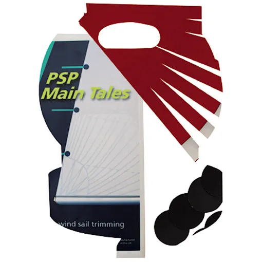 PSP, mainsail trim lines, black - red