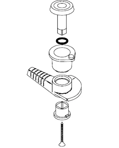Lewmar, Lukengriff- Kit Grau Klein, LH 360255990