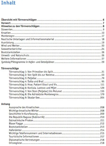 Delius Klasing, Törnführer Kroatien und Montenegro