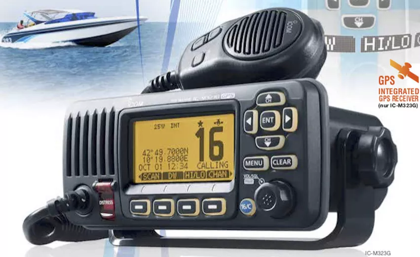 Icom, IC-M 330GE VHF radio avec DSC & GPS & GPS