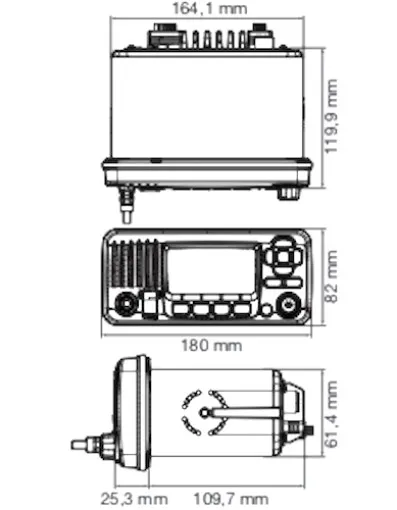 ICOM, IC-M 330GE Sistema de radiotelefonía VHF con DSC y GPS