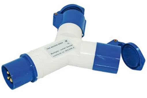 distributeur Navyline Bleu clair CEE 230V 16A IP44