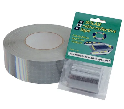 PSP, SOLAS reflective tape self-adhesive 50mm, 1m