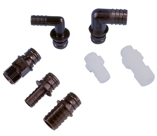 Jabsco, 20381-010 Boquillas para manguera 90° ¾" 19mm paquete doble