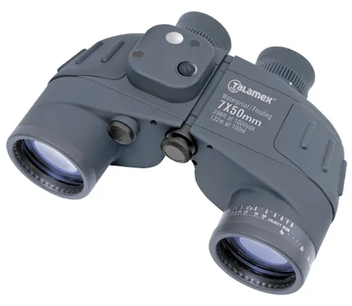 TALAMEX, Jumelles marines 7 x 50 prisme Porro avec Peilkompass