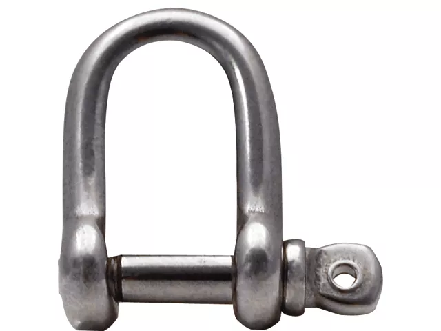 LOcean, stainless steel shackle A4 straight pin lock, shape D short