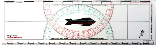 L'océan, cercle ensemble de navigation et taux Breton règle Polaris Marin Air