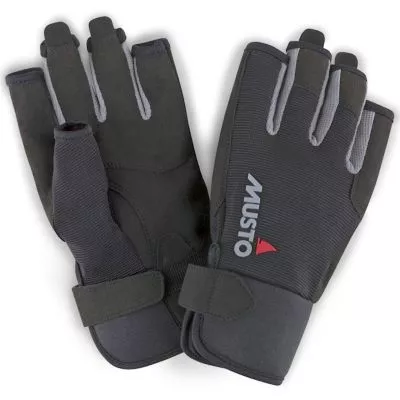 Musto, Segelhandschuh Essential Sailing Gloves S/F, Schwarz