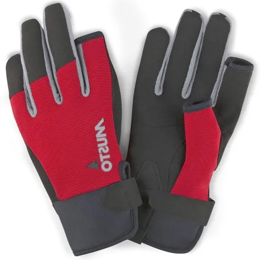Musto, Guanto da vela Essential Sailing Glove L/F, Rosso