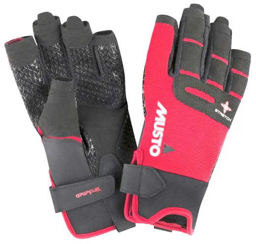 Musto, Segelhandschuh Performance Glove S/F Kurz, Rot