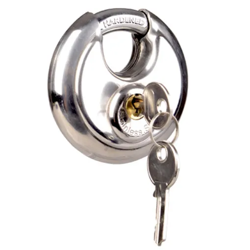 Talamex, lucchetto a grillo tondo in acciaio inox 70mm