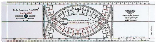 Topoplastic course ruler Jean Cras Bicolour