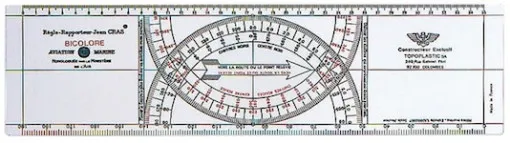 Topoplastic course ruler Jean Cras Bicolour