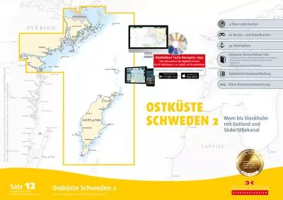 Delius Klasing, Seekartensatz 12 Ostküste Schweden 2 Papier & Digital