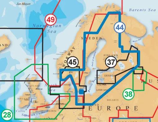 Navionics, vector chart + 44XG, Baltic Sea, Finland, Sweden