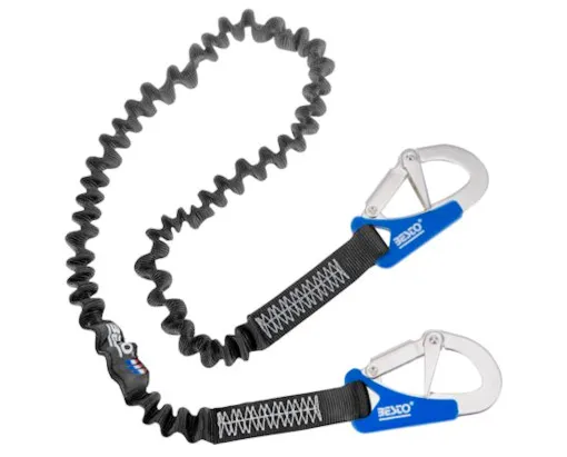 Besto, Sicherungsleine ISAF Lifeine Elastic 2 Karabiner