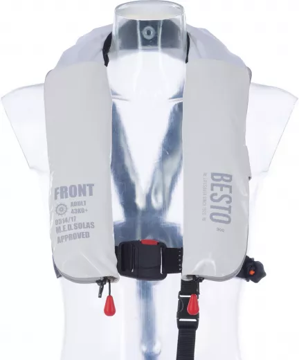 Besto, automatic lifejacket SOLAS Superyacht Twin Chamber 300N, UML Elite