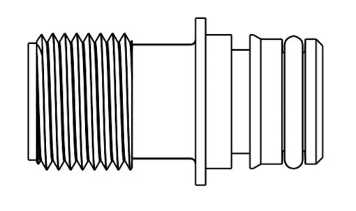 Jabsco, 20381-000 Ojales rectos ½" 20mm rosca tubo, paquete doble
