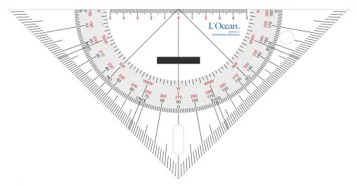 L`Ocean, triangle de cap & de navigation 25cm
