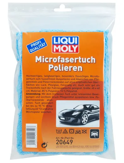 Liqui Moly, pulido con paño de microfibra