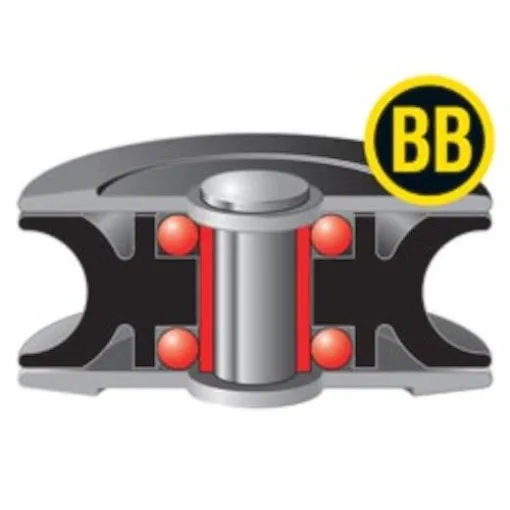 Ronstan, Einfachblock Hochlast HL Uni Schäkelkopf, 50mm