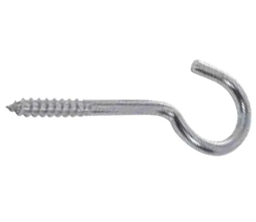 L'Ocean, curved screw hook, stainless steel A4