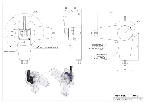 Spinlock, levier de vitesse ATCU pour voiliers