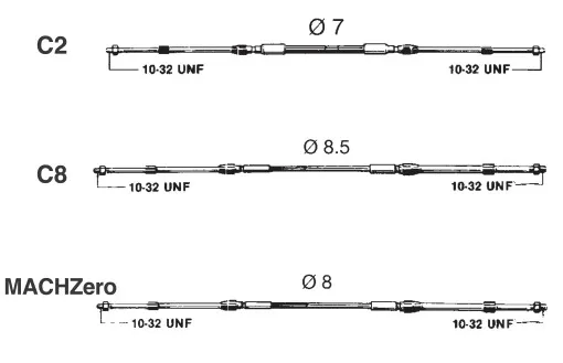 Ultraflex, cable de cambio C2 y cable Bowden universal