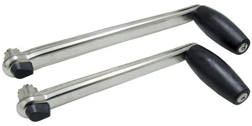 Andersen, manivela de acero inoxidable corta, 20cm