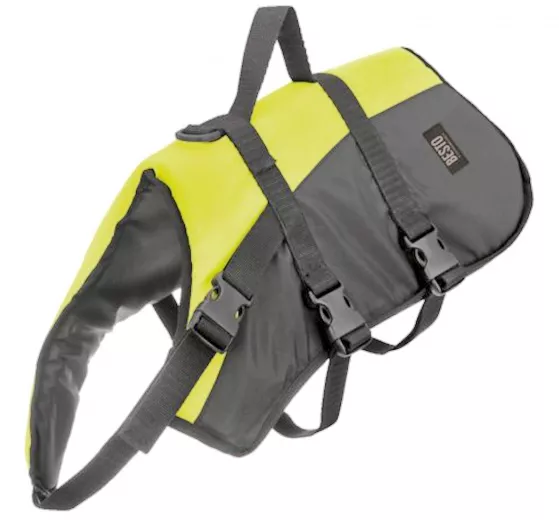 Besto, dog lifejacket Dog Deluxe, yellow-black