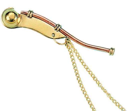L`Ocean, solid brass bosun's whistle