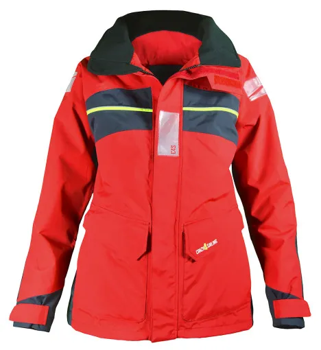 C4S, chaqueta de vela oceánica para mujer Bergen Ladie, roja