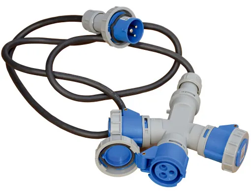Navyline, la distribution 3er- interrupteur de rivage avec le câble, IP 67 CEE