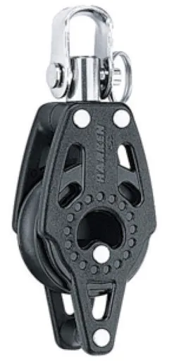 Harken Carbo singolo con grillo girevole e piede a cuneo