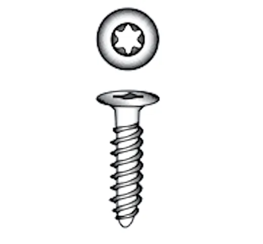 LOcean, rod cover screw Inox A4, 4.8mm x 19mm